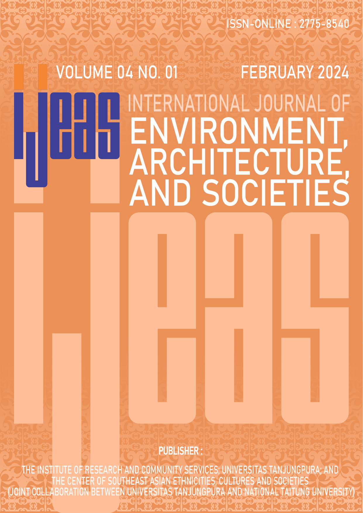 					View Vol. 4 No. 01 (2024): Dynamic Synergy of Sustainable Future for Environment, Architecture, and Societies
				